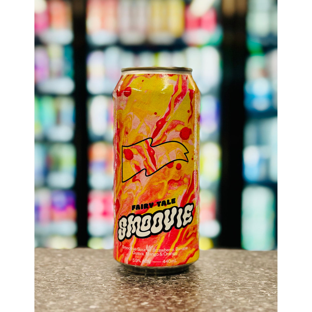 MIX 6 OR MORE GET 20% OFF' GOOD LAND BREWING FAIRY TALE SMOOVIE STRAWBERRY, BANANA, GUAVA, MANGO & ORANGE 5.9% ABV