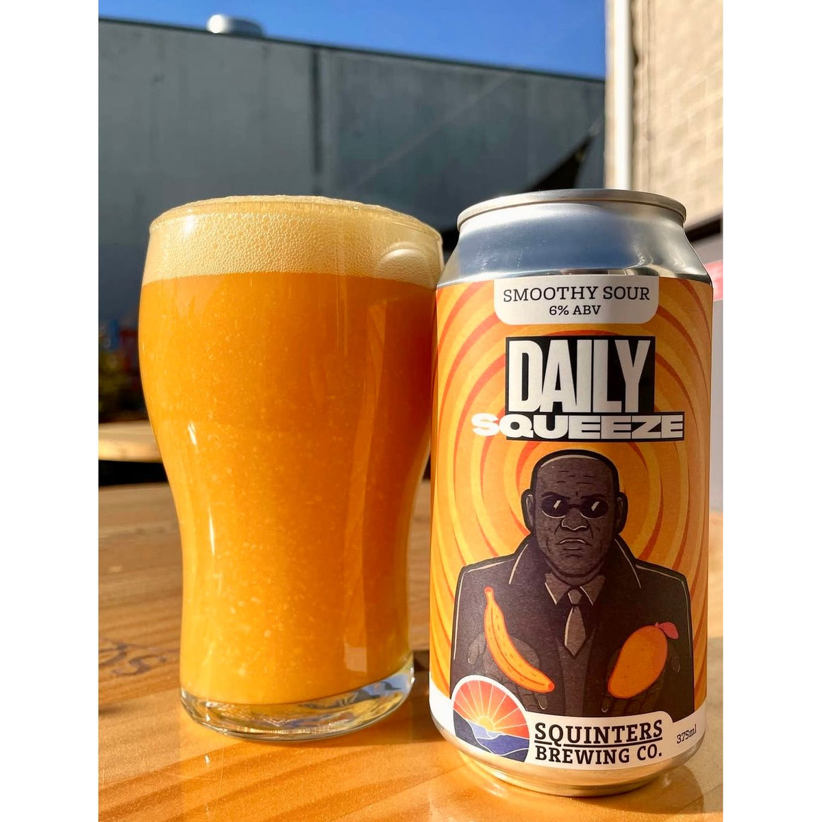 MIX 6 OR MORE GET 20% OFF' SQUINTERS BREWING DAILY SQUEEZE SMOOTHIE SOUR 6% ABV