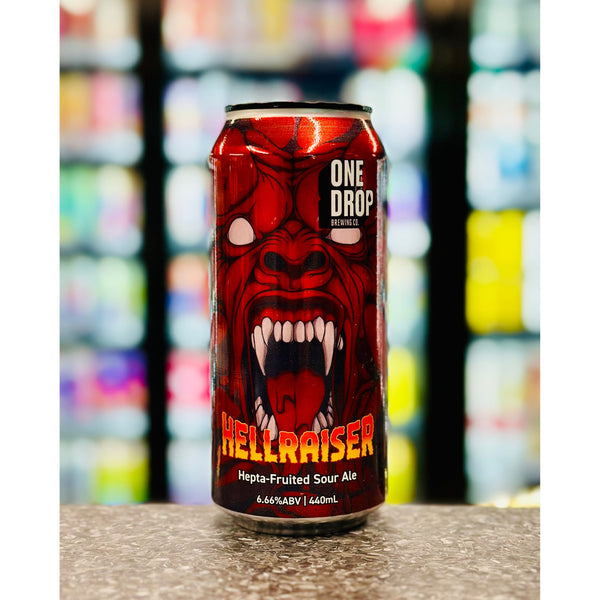 'MIX 6 OR MORE GET 20% OFF' ONE DROP BREWING HELLRAISER HEPTA-FRUITED SOUR ALE 6.66% ABV