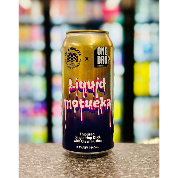 'MIX 6 OR MORE GET 20% OFF' ONE DROP BREWING LIQUID MOKUEKA THIOLISED SINGLE HOP DOUBLE IPA 8.1% ABV