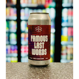 'MIX 6 OR MORE GET 20% OFF' RANGE BREWING FAMOUS LAST WORDS WEST COAST DOUBLE IPA 8.5% ABV