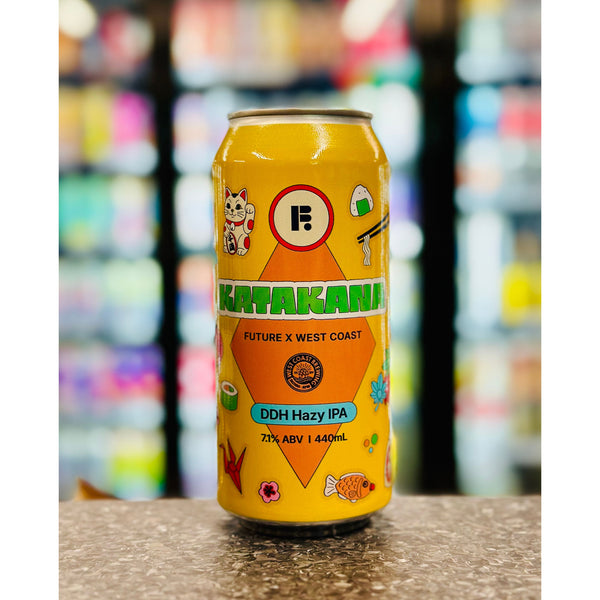 'MIX 6 OR MORE GET 20% OFF' FUTURE BREWING X WEST COAST BREWING (JAPAN) KATAKANA DOUBLE DRY HOPPED HAZY IPA 7.1% ABV