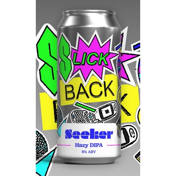 MIX 6 OR MORE GET 20% OFF' SEEKER BREWING SLICK BACK HAZY DOUBLE IPA 8% ABV