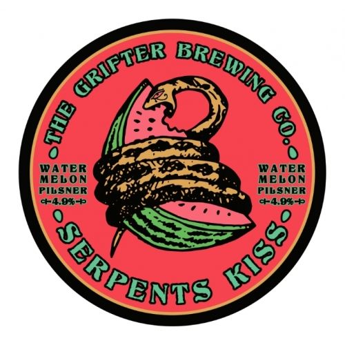 GRIFTER BREWING CO. OLD SERPENT'S KISS WATERMELON PILSNER 4.9% ABV
