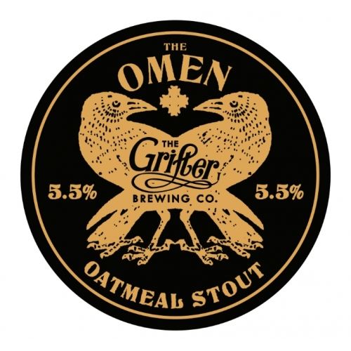 GRIFTER BREWING CO. THE OMEN OATMEAL STOUT 5.5% ABV