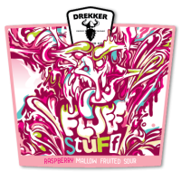 MIX 6 OR MORE GET 20% OFF' DREKKER BREWING FLUFF STUFF RASPBERRY MALLOW FRUITED SOUR 6% ABV