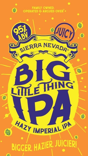 MIX 6 OR MORE GET 20% OFF' SIERRA NEVADA BREWING BIG LITTLE THING HAZY IMPERIAL IPA 9.5% ABV