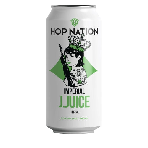 MIX 6 OR MORE GET 20% OFF' HOP NATION IMERIAL J-JUICE HAZY IPA 8.5% ABV