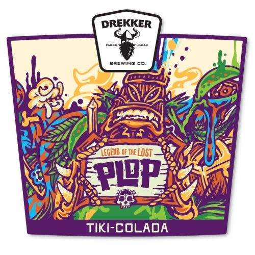 MIX 6 OR MORE GET 20% OFF' DREKKER BREWING LEGEND OF THE LOST PLOP TIKI-COLADA SPIKED SMOOTHIE 5% ABV