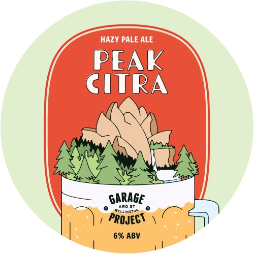 'MIX 6 OR MORE GET 20% OFF' GARAGE PROJECT PEAK CITRA HAZY PALE ALE 6% ABV