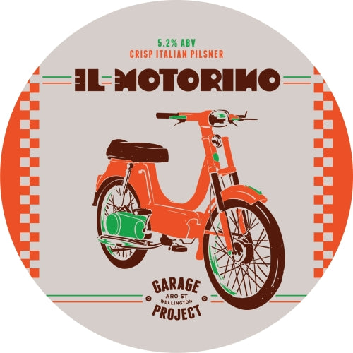 'MIX 6 OR MORE GET 20% OFF' GARAGE PROJECT IL MOTORINO ITALIAN PILS 5.2% ABV