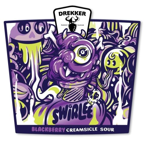 MIX 6 OR MORE GET 20% OFF' DREKKER BREWING BLACKBERRY SWIRLEE CREAMSICLE SOUR 6.3% ABV