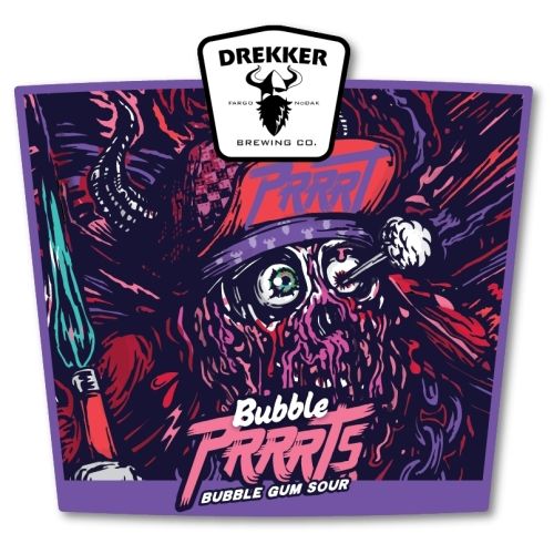 MIX 6 OR MORE GET 20% OFF' DREKKER BREWING BUBBLE PRRTS BUBBLE GUM SOUR 6.5% ABV