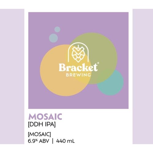 'MIX 6 OR MORE GET 20% OFF' BRACKET BREWING MOSAIC DDH IPA 6.9% ABV