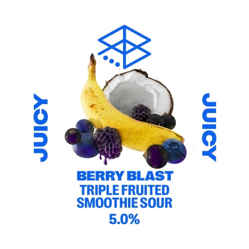 MIX 6 OR MORE GET 20% OFF' RANGE BREWING BERRY BLAST TRIPLE FRUITED SMOOTHIE SOUR 5% ABV