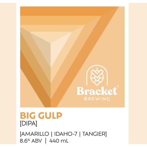 MIX 6 OR MORE GET 20% OFF' BRACKET BREWING BIG GULP DOUBLE IPA 8.6% ABV