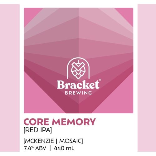 MIX 6 OR MORE GET 20% OFF' BRACKET BREWING CORE MEMORY RED IPA 7.4% ABV