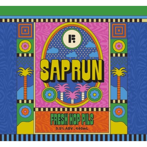 MIX 6 OR MORE GET 20% OFF' FUTURE BREWING SAP RUN FRESH HOP PILSNER 5.5% ABV