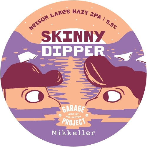 'MIX 6 OR MORE GET 20% OFF' MIKKELLER X GARAGE PROJECT SKINNY DIPPER HAZY IPA 5.5% ABV