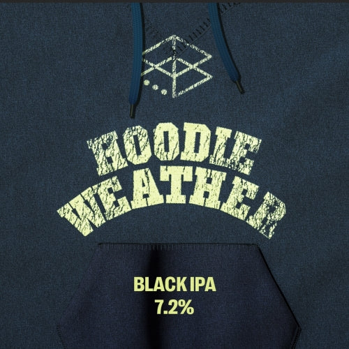 MIX 6 OR MORE GET 20% OFF' RANGE BREWING HOODIE WEATHER BLACK IPA 7.2% ABV