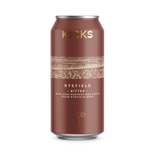MIX 6 OR MORE GET 20% OFF' KICK'S BREWING RYEFIELD BITTER 4.5% ABV
