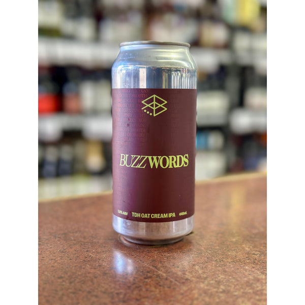 'MIX 6 OR MORE GET 20% OFF' RANGE BREWING BUZZ WORDS TRIPLE DRY HOPPED OAT CREAM IPA 7% ABV