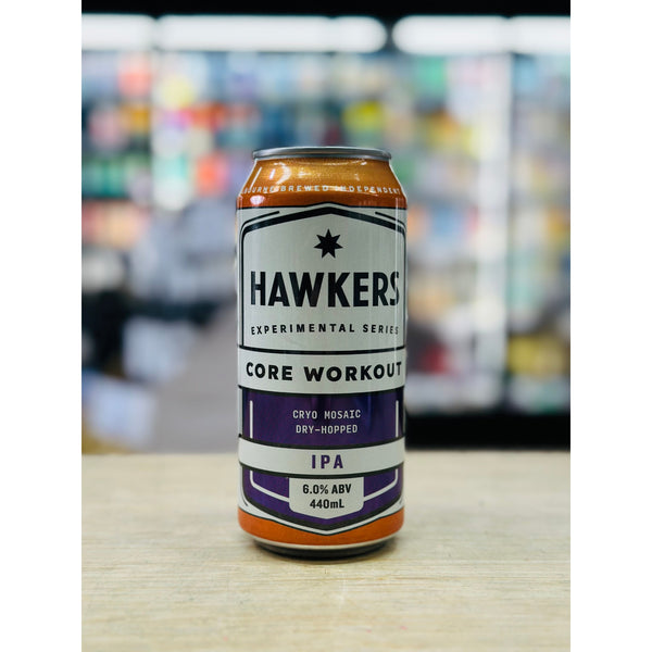 'MIX 6 OR MORE GET 20% OFF' HAWKERS BREWING CORE WORKOUT CRYO MOSAIC DRY HOPPED IPA 6% ABV