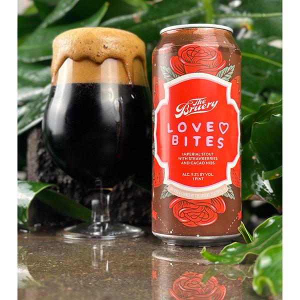 'MIX 6 OR MORE GET 20% OFF' THE BRUERY LOVE BITES IMPERIAL STOUT WITH STRAWBERRIES & COCOA NIBS 9.2% ABV