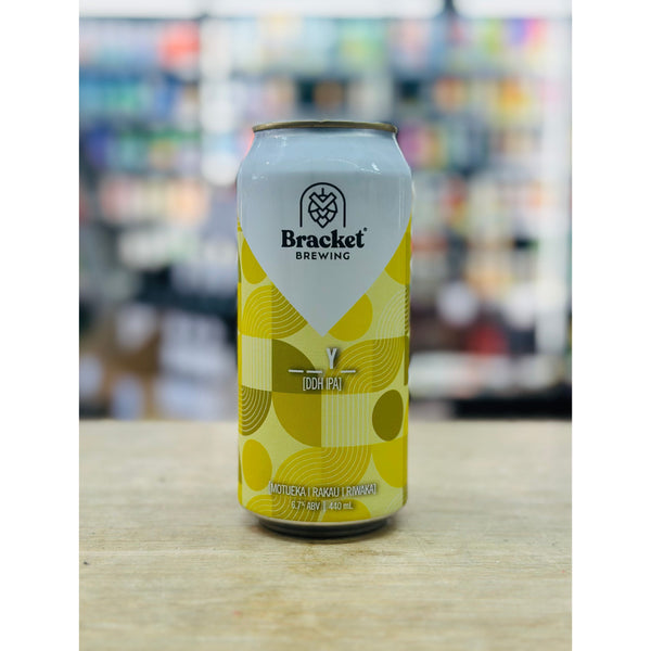 'MIX 6 OR MORE GET 20% OFF' BRACKET BREWING __Y_ DOUBLE DRY HOPPED IPA 6.7% ABV