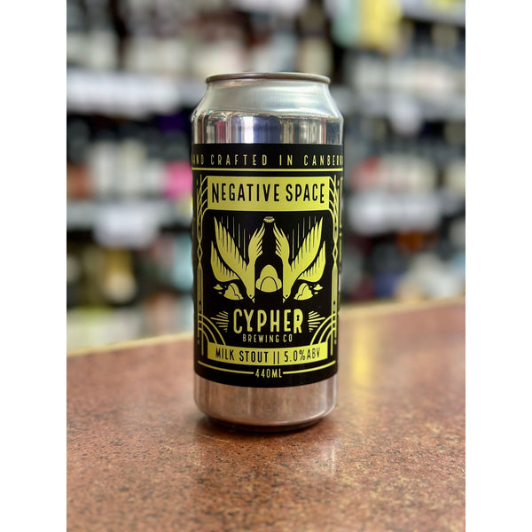 'MIX 6 OR MORE GET 20% OFF' CYPHER BREWING NEGATIVE SPACE MILK STOUT 5% ABV