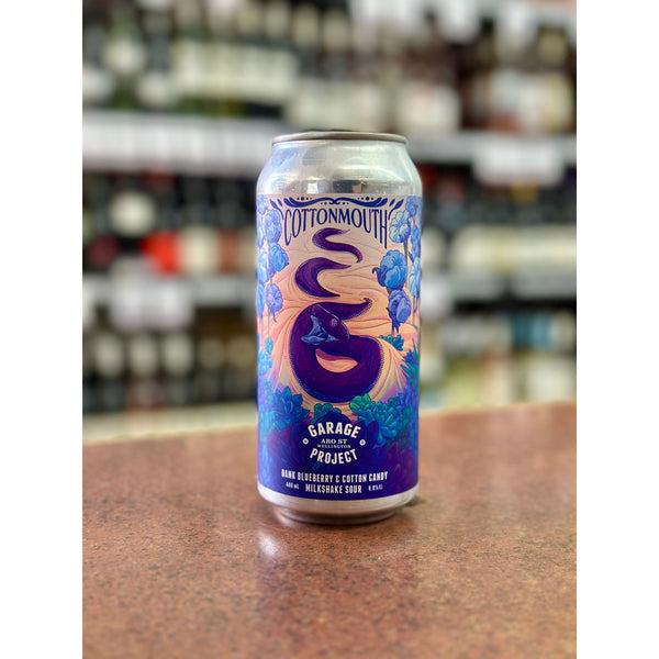 'MIX 6 OR MORE GET 20% OFF' GARAGE PROJECT COTTONMOUTH DANK BLUEBERRY & COTTON CANDY MILKSHAKE SOUR 8.5% ABV