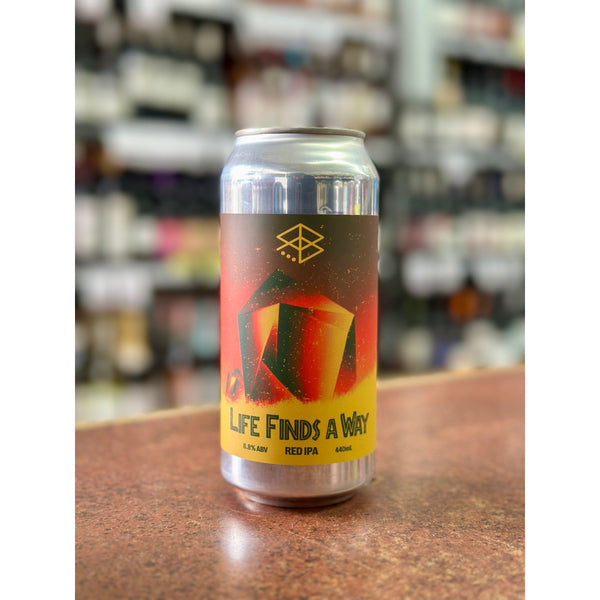 'MIX 6 OR MORE GET 20% OFF' RANGE BREWING LIFE FINDS A WAY RED IPA 6.8% ABV