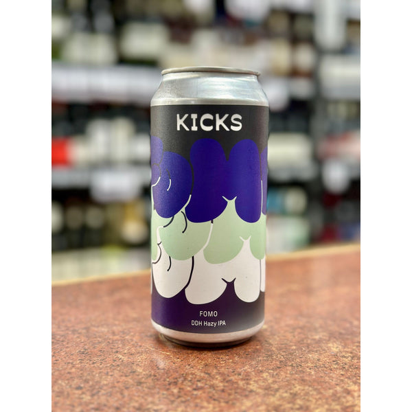 'MIX 6 OR MORE GET 20% OFF' KICKS BREWING FOMO DOUBLE DRY HOPPED HAZY IPA 6.3% ABV