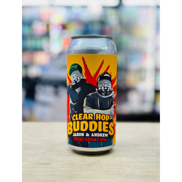 'MIX 6 OR MORE GET 20% OFF' BEHEMOTH BREWING CLEAR HOP BUDDIES JASON & ANDREW WEST COAST IPA 6.4% ABV