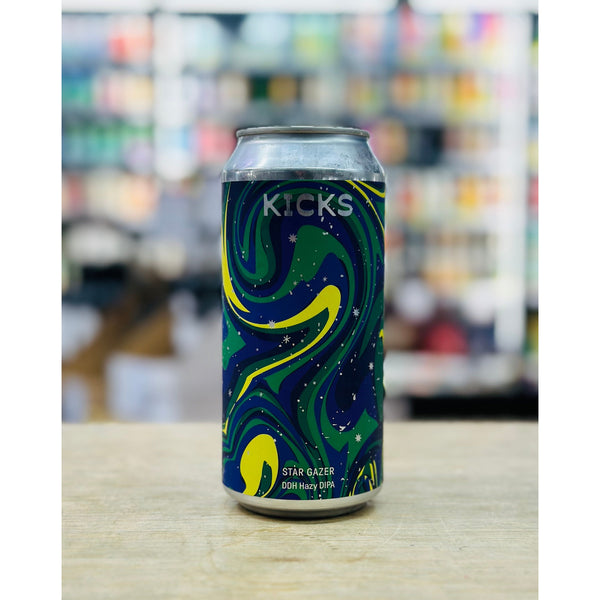 'MIX 6 OR MORE GET 20% OFF' KICKS BREWING STAR GAZER DOUBLE DRY HOPPED HAZY DOUBLE IPA 9.2% ABV