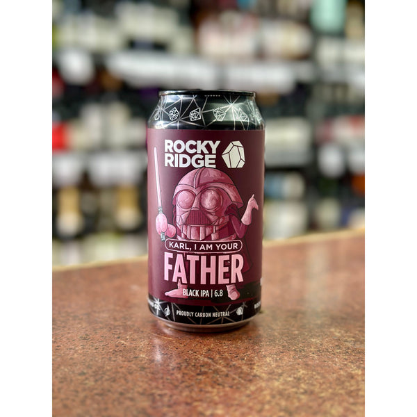 'MIX 6 OR MORE GET 20% OFF' ROCKY RIDGE BREWING KARL, I AM YOU FATHER BLACK IPA 6.8% ABV