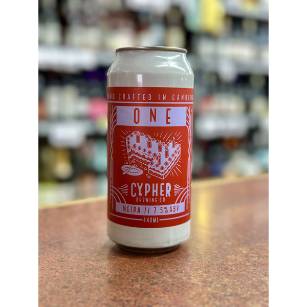 'MIX 6 OR MORE GET 20% OFF' CYPHER BREWING ONE NEW ENGLAND IPA 7.5% ABV