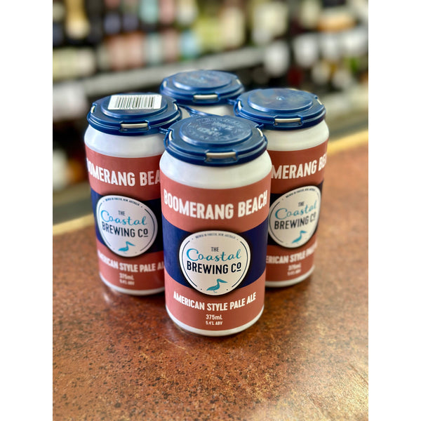 'MIX 4X4 GET 12% OFF' THE COASTAL BREWING CO BOOMERANG BEACH AMERICAN PALE ALE 5.4% ABV