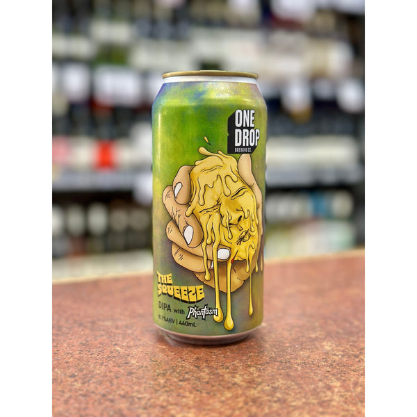 'MIX 6 OR MORE GET 20% OFF' ONE DROP BREWING THE SQUEEZE DOUBLE IPA WITH PHANTASM 8.1% ABV