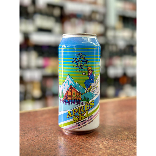 'MIX 6 OR MORE GET 20% OFF' SUNDAY ROAD BREWING APRES SKI BAVARIAN HEFE WHEAT BEER 5.2% ABV