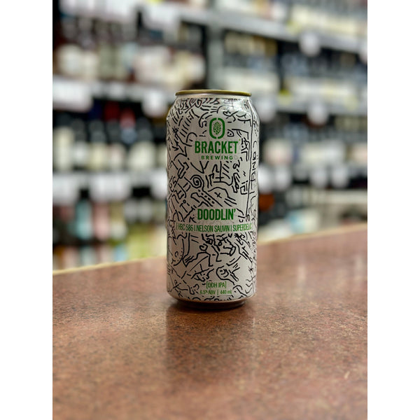 'MIX 6 OR MORE GET 20% OFF' BRACKET BREWING DOODLIN' DOUBLE DRY HOPPED IPA 6.5% ABV