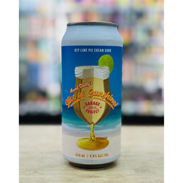 'MIX 6 OR MORE GET 20% OFF' GARAGE PROJECT AUNT SALLY'S SLICE OF SUNSHINE KEY LIME PIE CREAM SOUR 5.8% ABV