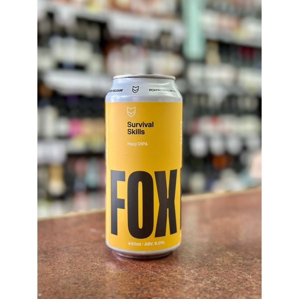 'MIX 6 OR MORE GET 20% OFF' FOX FRIDAY BREWING SURVIVAL SKILLS HAZY DOUBLE IPA 8% ABV