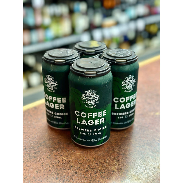 'MIX 4X4 GET 12% OFF' SUNDAY ROAD BREWING COFFEE LAGER 5% ABV