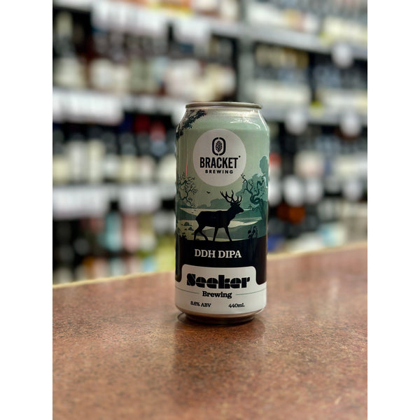 'MIX 6 OR MORE GET 20% OFF' SEEKER BREWING X BRACKET BREWING DOUBLE DRY HOPPED DOUBLE IPA 8.6% ABV