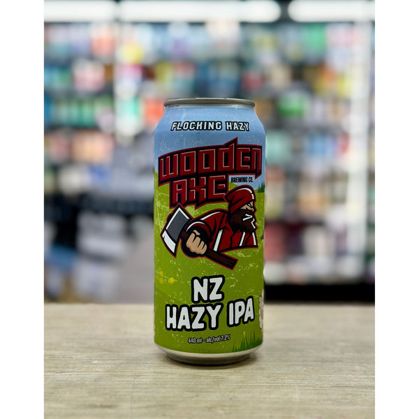 'MIX 6 OR MORE GET 20% OFF' WOODEN AXE BREWING FLOCKING HAZY NZ HAZY IPA 7.2% ABV