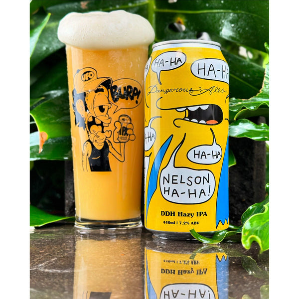 'MIX 6 OR MORE GET 20% OFF' DANGEROUS ALES BREWING NELSON HA-HA DOUBLE DRY HOPPED IPA 7.2% ABV