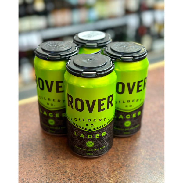 'MIX 4X4 GET 12% OFF' ROVER BY HAWKERS BREWING GILBERT RD. LAGER 4.2% ABV