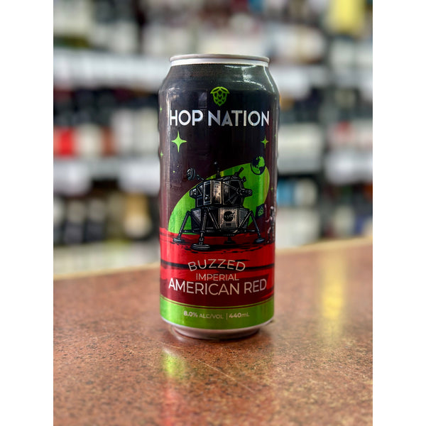 'MIX 6 OR MORE GET 20% OFF' HOP NATION BREWING BUZZED IMPERIAL AMERICAN RED IPA 8% ABV