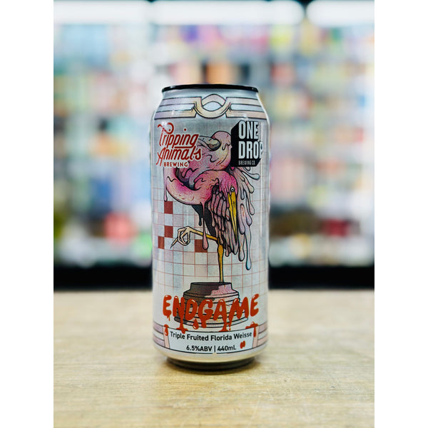 'MIX 6 OR MORE GET 20% OFF' ONE DROP BREWING X TRIPPING ANIMALS BREWING END GAME TRIPLE FRUITED FLORIDA WEISSE 6.5% ABV